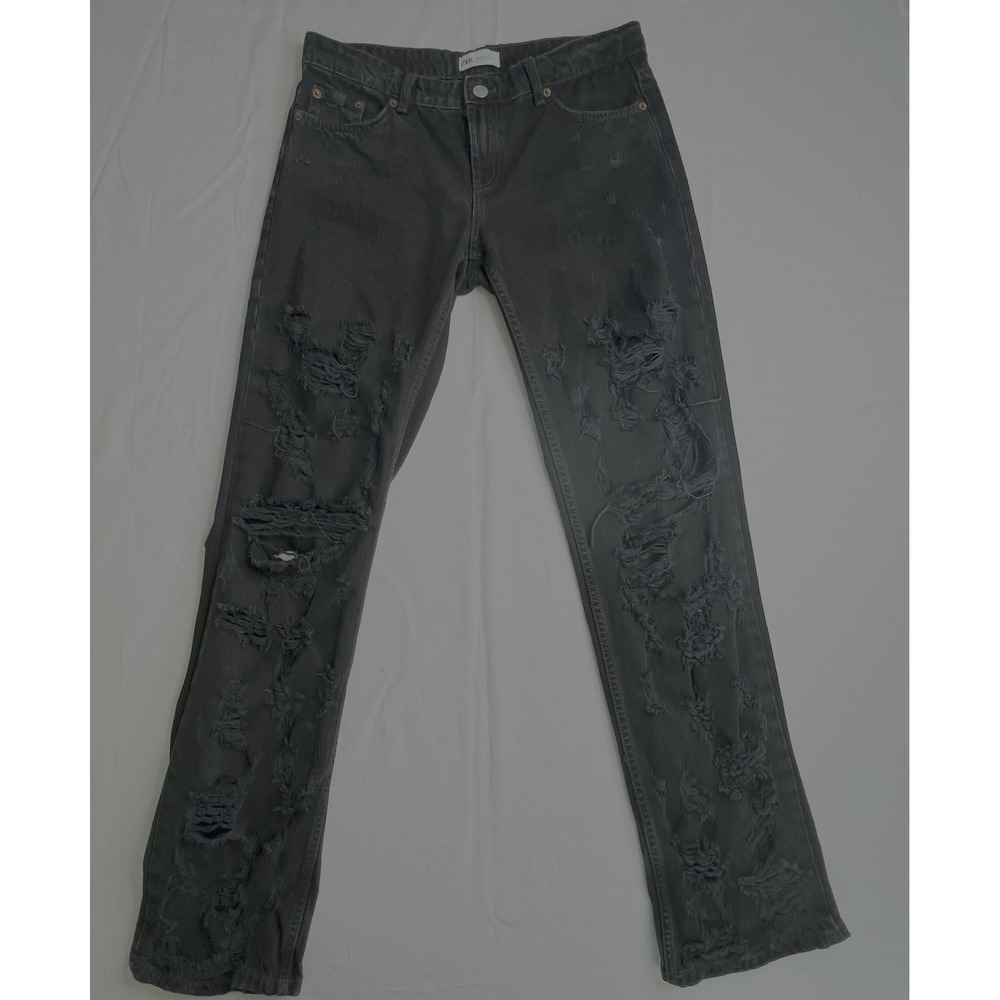 Zara Distressed Ripped Jeans Size 8‎